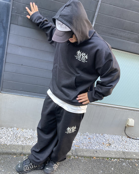 オンライン限定】RVCA メンズ METALURGY SWEAT PANT セットアップボトムス BLKM 【2024年秋冬モデル】