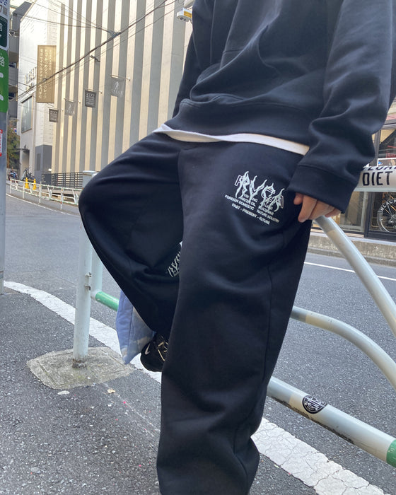 オンライン限定】RVCA メンズ METALURGY SWEAT PANT セットアップボトムス BLKM 【2024年秋冬モデル】