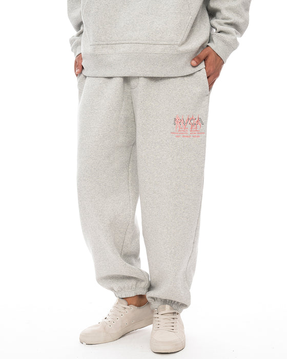 【オンライン限定】RVCA メンズ METALURGY SWEAT PANT セットアップボトムス HGR 【2024年秋冬モデル】