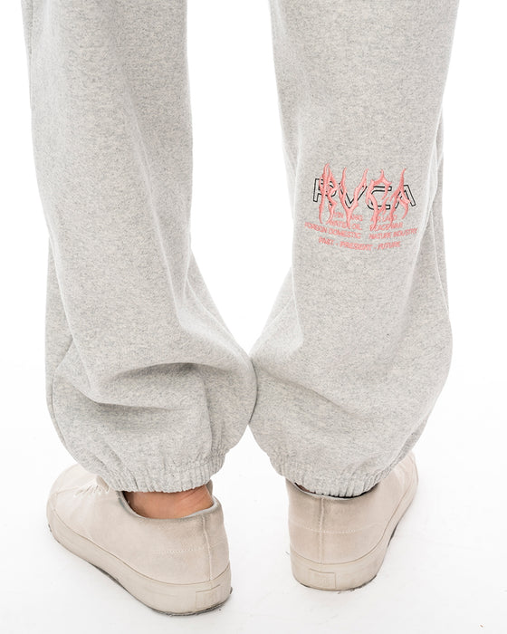 【オンライン限定】RVCA メンズ METALURGY SWEAT PANT セットアップボトムス HGR 【2024年秋冬モデル】