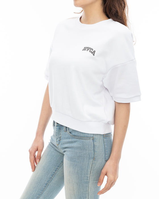 【SALE】RVCA レディース ARCH MINI RVCA SWEAT ST Ｔシャツ 【2024年春夏モデル】