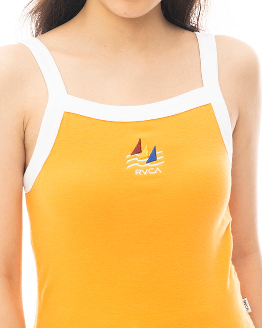 【OUTLET】RVCA レディース KINNEY RIB TANK TOP タンクトップ 【2024年春夏モデル】