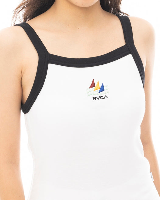 【OUTLET】RVCA レディース KINNEY RIB TANK TOP タンクトップ 【2024年春夏モデル】