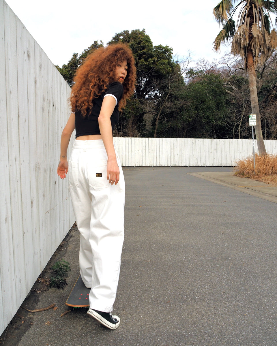 OUTLET】RVCA レディース RECESSION DOUBLE KNEE PANTS ロングパンツ
