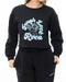 RVCA レディース TOUGH LUCK CROPPED C トレーナー BLK 【2024年秋冬モデル】 M / BLK