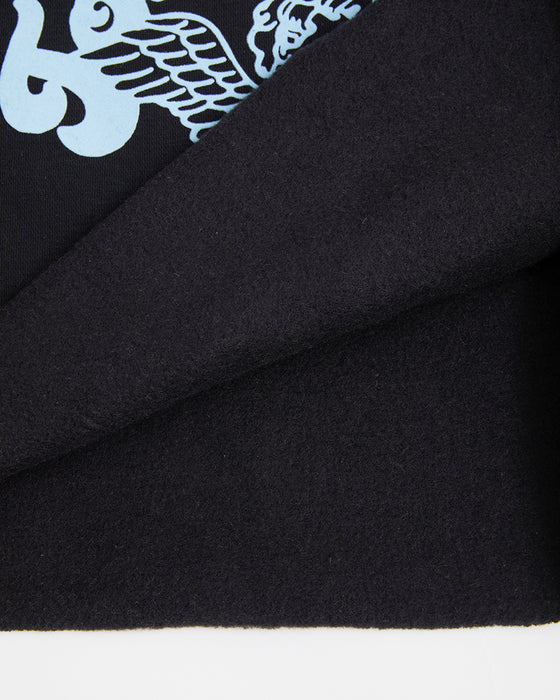 RVCA レディース TOUGH LUCK CROPPED C トレーナー BLK 【2024年秋冬モデル】 M / BLK