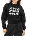 RVCA レディース CLOUDY RVCA CREW トレーナー BLK 【2024年秋冬モデル】 M / BLK