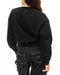 RVCA レディース CLOUDY RVCA CREW トレーナー BLK 【2024年秋冬モデル】 M / BLK