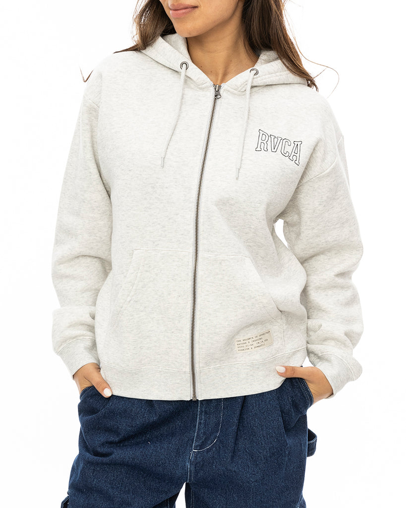 ◆2025年カレンダープレゼント◆【SALE】RVCA レディース RVCA STITCH ZIP HOODIE パーカー GRY  【2024年秋冬モデル】