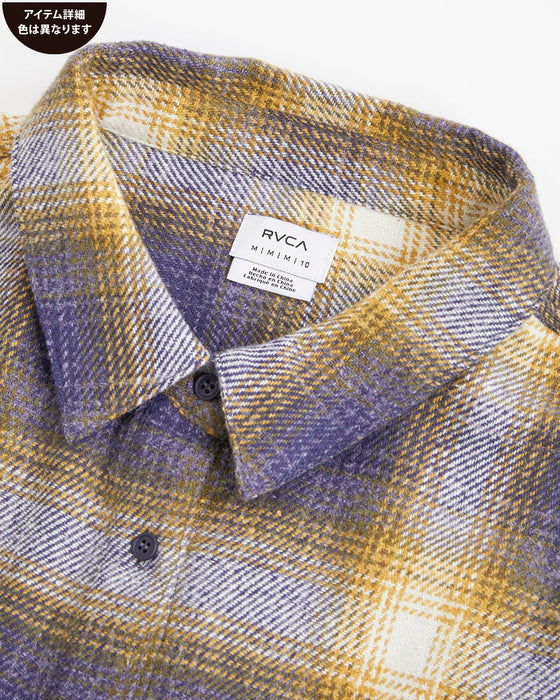 RVCA レディース TWILL CHECK DRESS 長袖シャツ GMV0 【2024年秋冬モデル】 M / GMV0