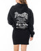 RVCA レディース PASTE UP HOODIE DRES ワンピース BLK 【2024年秋冬モデル】 L / BLK