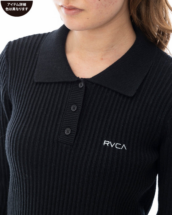 RVCA レディース MINI RVCA KNIT LS DR ワンピース WDR0 【2024年秋冬モデル】 M / WDR0