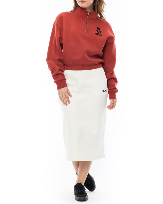 RVCA レディース MINI RVCA SWEAT SKIR スカート CLO 【2024年秋冬モデル】 M / CLO