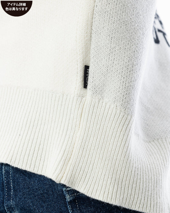 RVCA レディース LETTERLING KNIT セーター BLK 【2024年秋冬モデル】 M / BLK