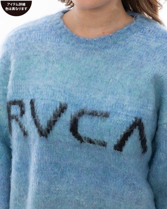 RVCA レディース BIG RVCA KNIT セーター TAN 【2024年秋冬モデル】 L / TAN