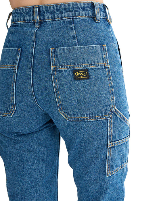 【OUTLET】RVCA レディース RECESSION DENIM PANT デニムパンツ BLI 【2024年秋冬モデル】