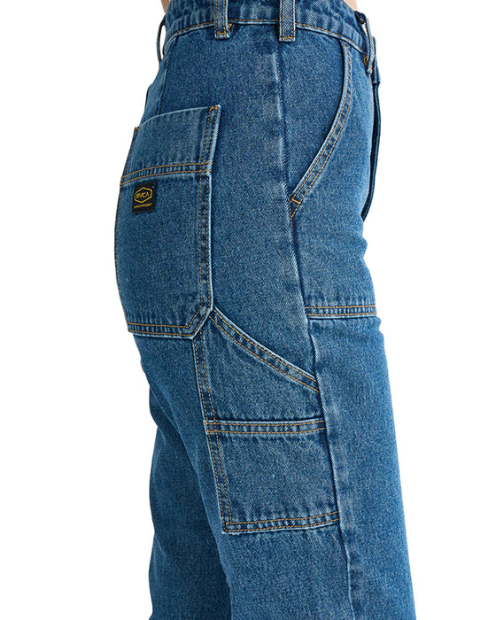 【OUTLET】RVCA レディース RECESSION DENIM PANT デニムパンツ BLI 【2024年秋冬モデル】