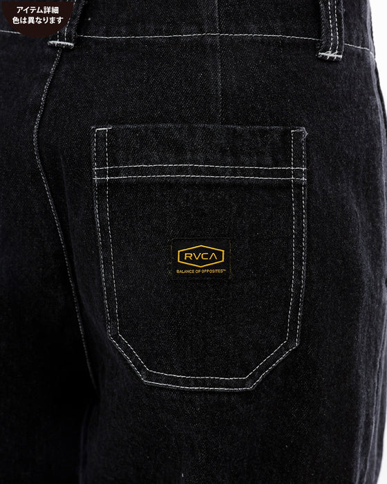 RVCA レディース RECESSION DENIM CARG ロングパンツ BLU 【2024年秋冬モデル】 L / BLU