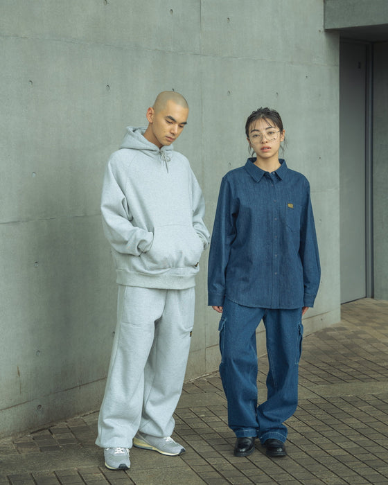 RVCA レディース RECESSION DENIM CARG ロングパンツ BLU 【2024年秋冬モデル】 L / BLU