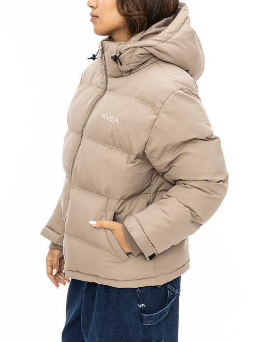 RVCA レディース BALANCE PUFFER HD JK ジャケット DKH 【2024年秋冬モデル】 L / DKH
