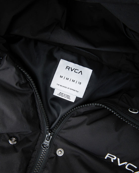 RVCA レディース MINI RVCA SHORT PUFF ジャケット BLK 【2024年秋冬モデル】 M / BLK