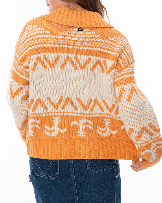 RVCA レディース TIDAL SWEATER セーター NJP0 【2024年秋冬モデル】 M / NJP0