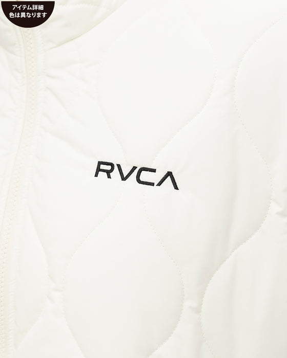 RVCA レディース QUILTING SHIRT JACKE ジャケット BLK 【2024年秋冬モデル】 M / BLK