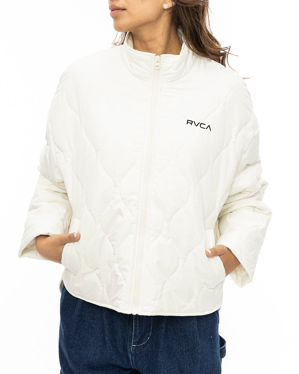 RVCA レディース QUILTING SHIRT JACKE ジャケット CLO 【2024年秋冬モデル】