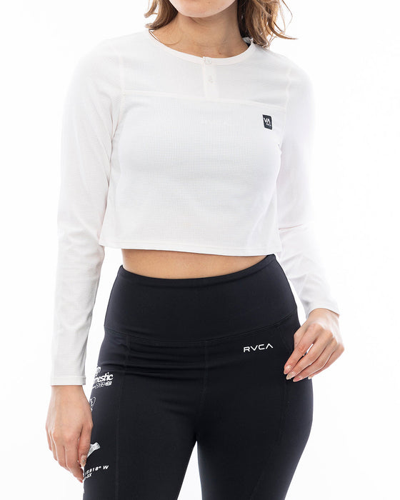 RVCA レディース ELEMENT STREACK LS T ロンＴ WHT 【2024年秋冬モデル】 M / WHT