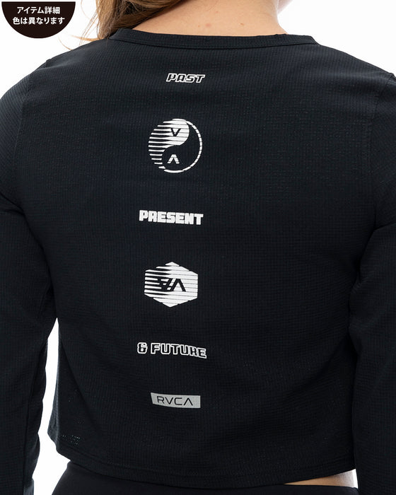 RVCA レディース ELEMENT STREACK LS T ロンＴ WHT 【2024年秋冬モデル】 M / WHT