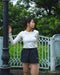 RVCA レディース ELEMENT STREACK LS T ロンＴ WHT 【2024年秋冬モデル】 M / WHT