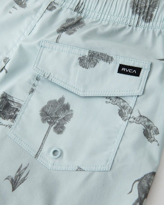 【OUTLET】RVCA キッズ BARNES ELASTIC SHORT ボードショーツ/サーフトランクス 【2024年春夏モデル】