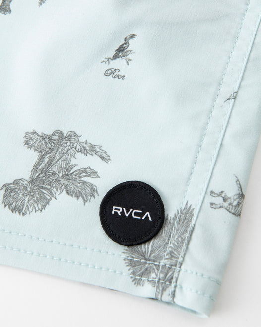 【OUTLET】RVCA キッズ BARNES ELASTIC SHORT ボードショーツ/サーフトランクス 【2024年春夏モデル】