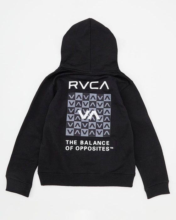 ◆2025年カレンダープレゼント◆RVCA キッズ BALANCE BOX HD パーカー BLK 【2024年秋冬モデル】