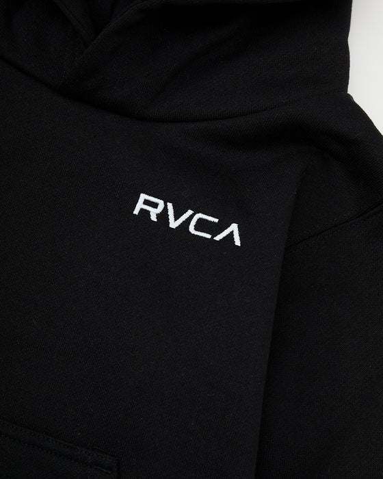 ◆2025年カレンダープレゼント◆RVCA キッズ BALANCE BOX HD パーカー BLK 【2024年秋冬モデル】