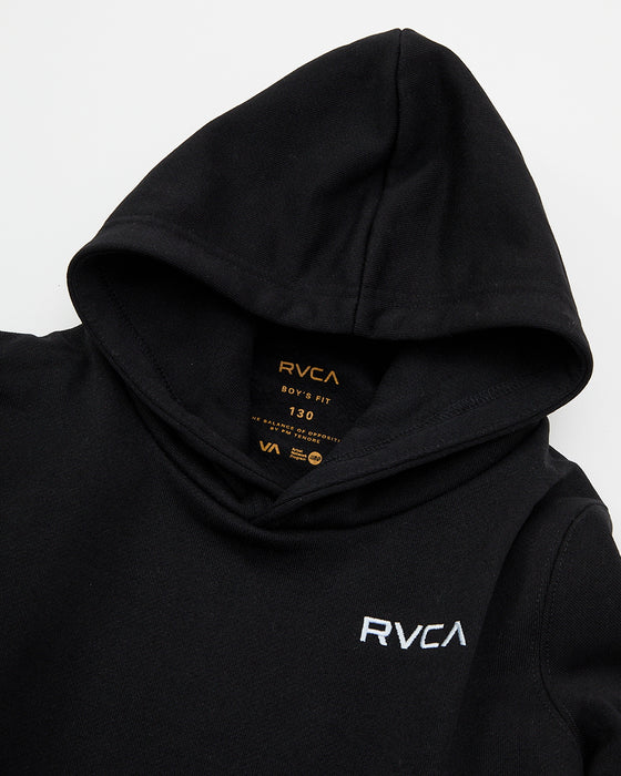 ◆2025年カレンダープレゼント◆RVCA キッズ BALANCE BOX HD パーカー BLK 【2024年秋冬モデル】