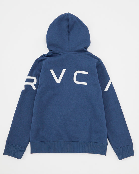 ◆2025年カレンダープレゼント◆RVCA キッズ FAKE RVCA ZIP HD パーカー DKD 【2024年秋冬モデル】