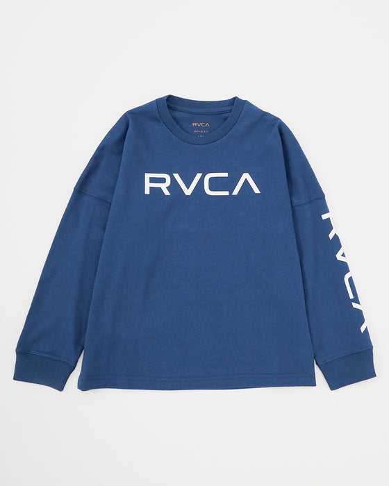 RVCA キッズ BIG RVCA LT ロンＴ DKD 【2024年秋冬モデル】