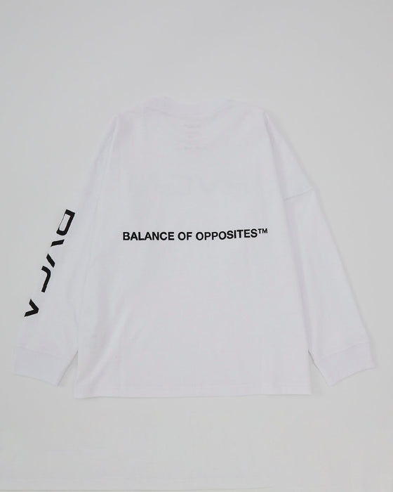 【OUTLET】RVCA キッズ BIG RVCA LT ロンＴ WHT 【2024年秋冬モデル】