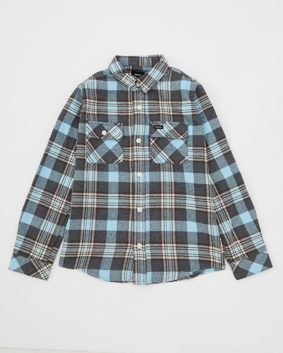 【OUTLET】RVCA キッズ THATLL WORK FLANNEL 長袖シャツ  【2024年秋冬モデル】