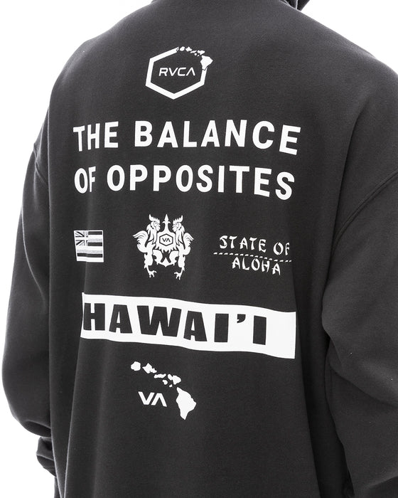 【オンライン限定】RVCA メンズ 【HAWAII】 HAWAII ALL BRAND HOODIE パーカー 【2024年夏モデル】