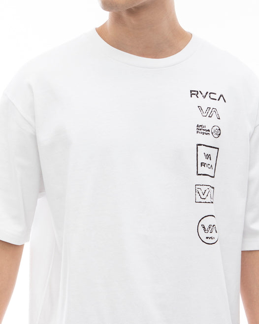 RVCA メンズ ALL LOGO Ｔシャツ 【2024年夏モデル】