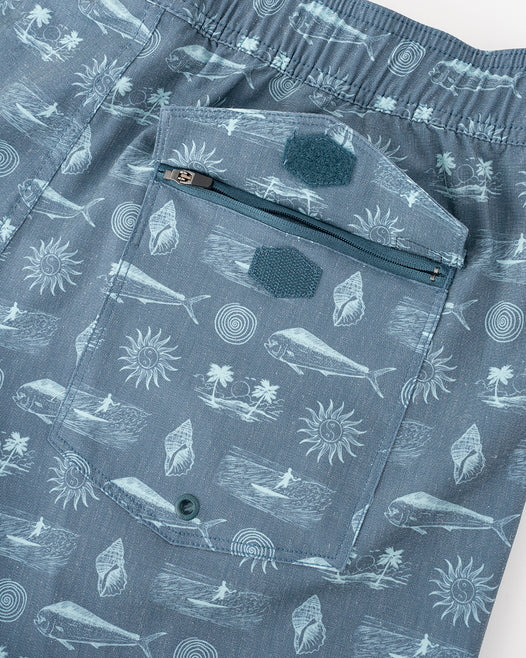 【OUTLET】RVCA メンズ 【HAWAII】 DORADO HEMP STRETCH ボードショーツ/サーフトランクス 【2024年夏モデル】