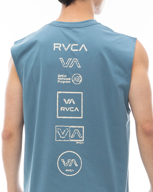 RVCA メンズ 【SURF TEE】 ALL LOGO SURF TANK ラッシュガード 【2024年夏モデル】
