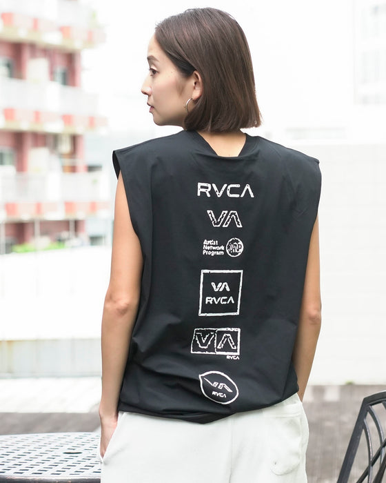 RVCA メンズ 【SURF TEE】 ALL LOGO SURF TANK ラッシュガード 【2024年夏モデル】 | RVCA