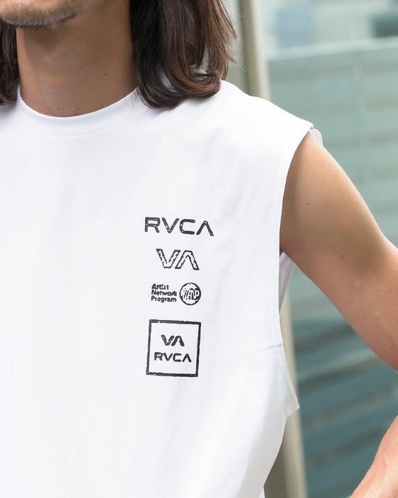 RVCA メンズ 【SURF TEE】 ALL LOGO SURF TANK ラッシュガード 【2024年夏モデル】 | RVCA