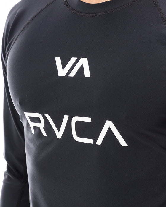◆ビーチタオルプレゼント対象◆RVCA メンズ RASHGUARD LS ラッシュガード 【2024年夏モデル】