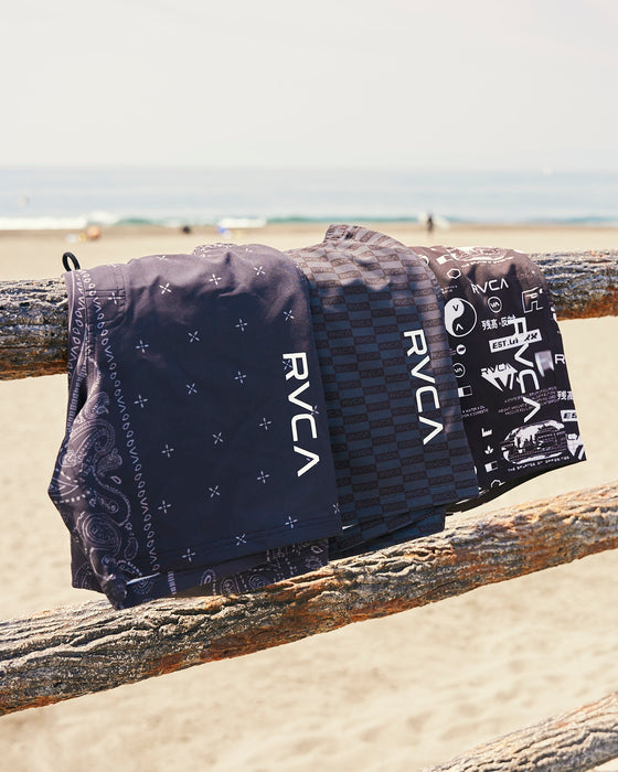 【OUTLET】RVCA メンズ ELASTIC BS ボードショーツ/サーフトランクス MNG【2024年夏モデル】