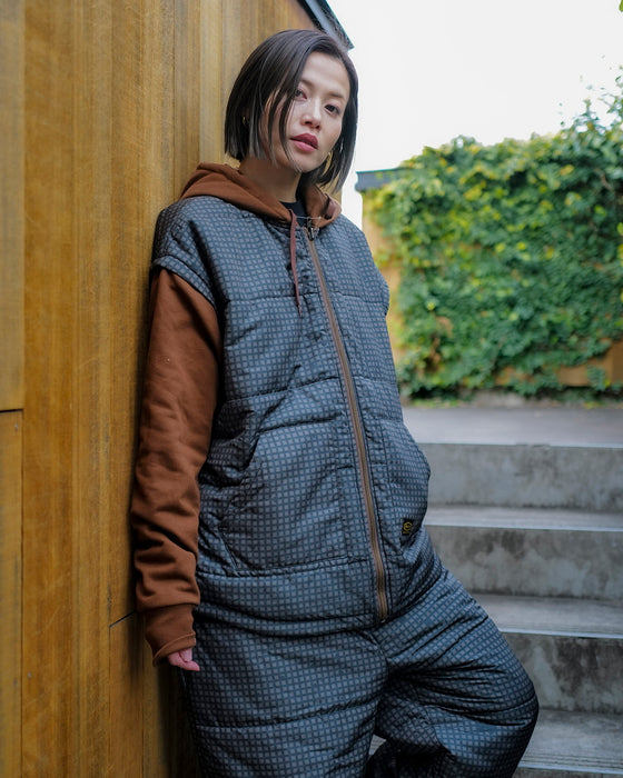 【OUTLET】RVCA メンズ GRANT PUFFER REVERSIBLE ZIP HD パーカー BBW 【2024年冬モデル】