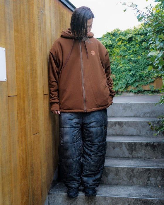 【OUTLET】RVCA メンズ GRANT PUFFER REVERSIBLE ZIP HD パーカー BBW 【2024年冬モデル】